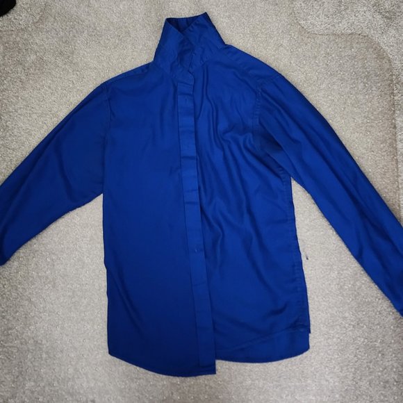Calvin Klein Royal Blue Sateen Shirt BOYS - Picture 3 of 10